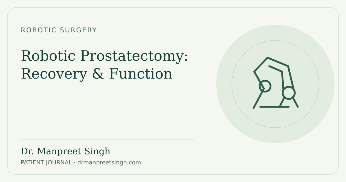 Robotic prostatectomy and life after surgery